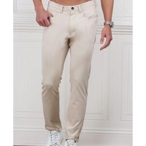 NWT Collars and Co CEO Tech Pull On Pants Stone Size 32x32